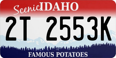 ID license plate 2T2553K