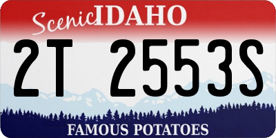 ID license plate 2T2553S