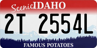 ID license plate 2T2554L