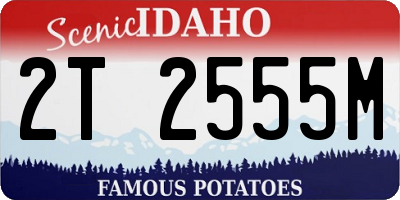 ID license plate 2T2555M