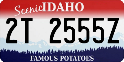 ID license plate 2T2555Z
