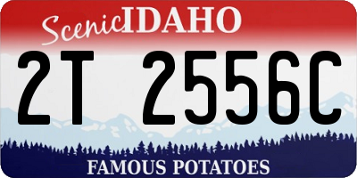 ID license plate 2T2556C