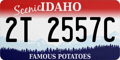 ID license plate 2T2557C