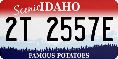 ID license plate 2T2557E