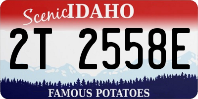 ID license plate 2T2558E