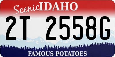 ID license plate 2T2558G