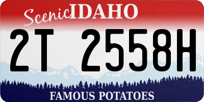 ID license plate 2T2558H