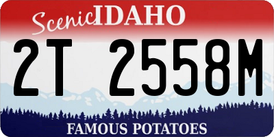 ID license plate 2T2558M
