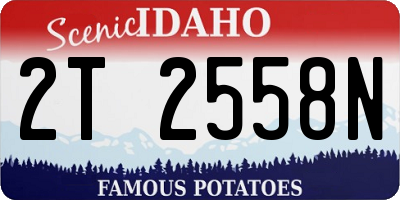 ID license plate 2T2558N