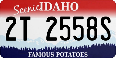 ID license plate 2T2558S