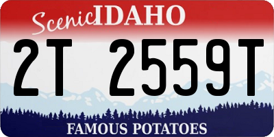 ID license plate 2T2559T