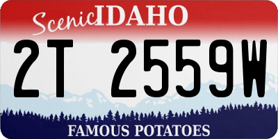 ID license plate 2T2559W