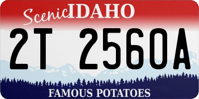 ID license plate 2T2560A