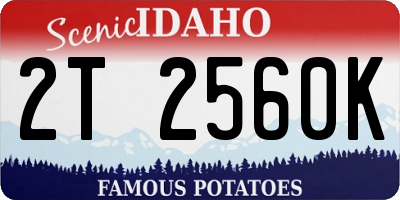 ID license plate 2T2560K