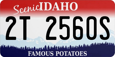 ID license plate 2T2560S