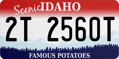 ID license plate 2T2560T