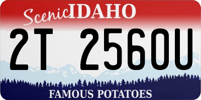 ID license plate 2T2560U