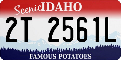 ID license plate 2T2561L