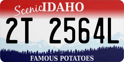ID license plate 2T2564L