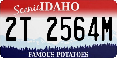 ID license plate 2T2564M