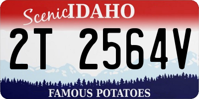 ID license plate 2T2564V