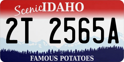 ID license plate 2T2565A
