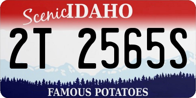 ID license plate 2T2565S