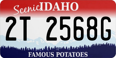 ID license plate 2T2568G