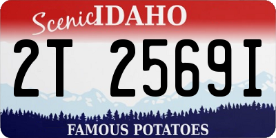 ID license plate 2T2569I