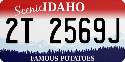 ID license plate 2T2569J