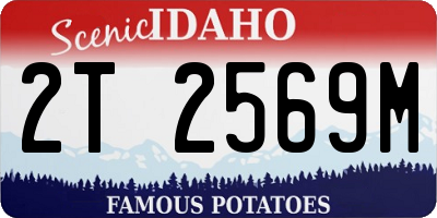 ID license plate 2T2569M