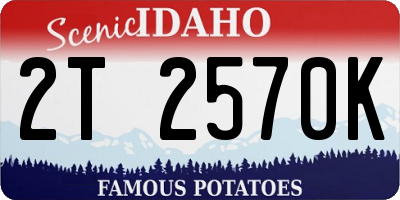 ID license plate 2T2570K
