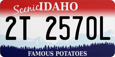ID license plate 2T2570L