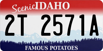 ID license plate 2T2571A