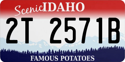 ID license plate 2T2571B