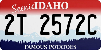 ID license plate 2T2572C