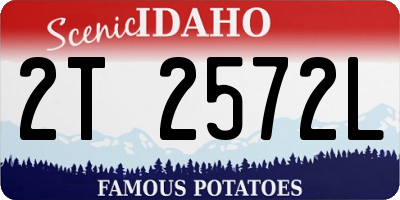 ID license plate 2T2572L