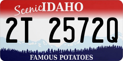 ID license plate 2T2572Q
