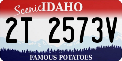 ID license plate 2T2573V