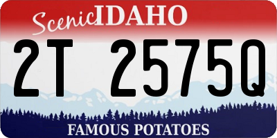 ID license plate 2T2575Q
