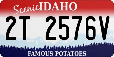 ID license plate 2T2576V