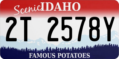 ID license plate 2T2578Y