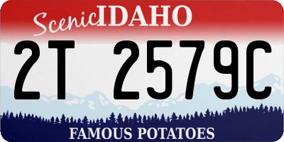 ID license plate 2T2579C