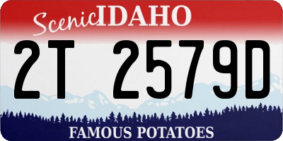 ID license plate 2T2579D