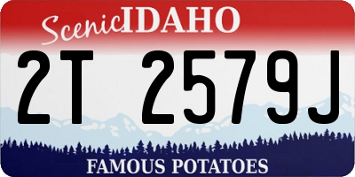 ID license plate 2T2579J