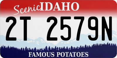 ID license plate 2T2579N