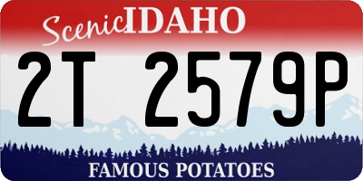 ID license plate 2T2579P