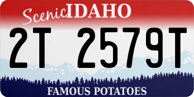 ID license plate 2T2579T