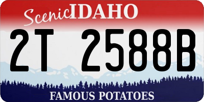 ID license plate 2T2588B