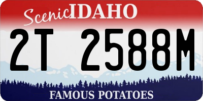 ID license plate 2T2588M